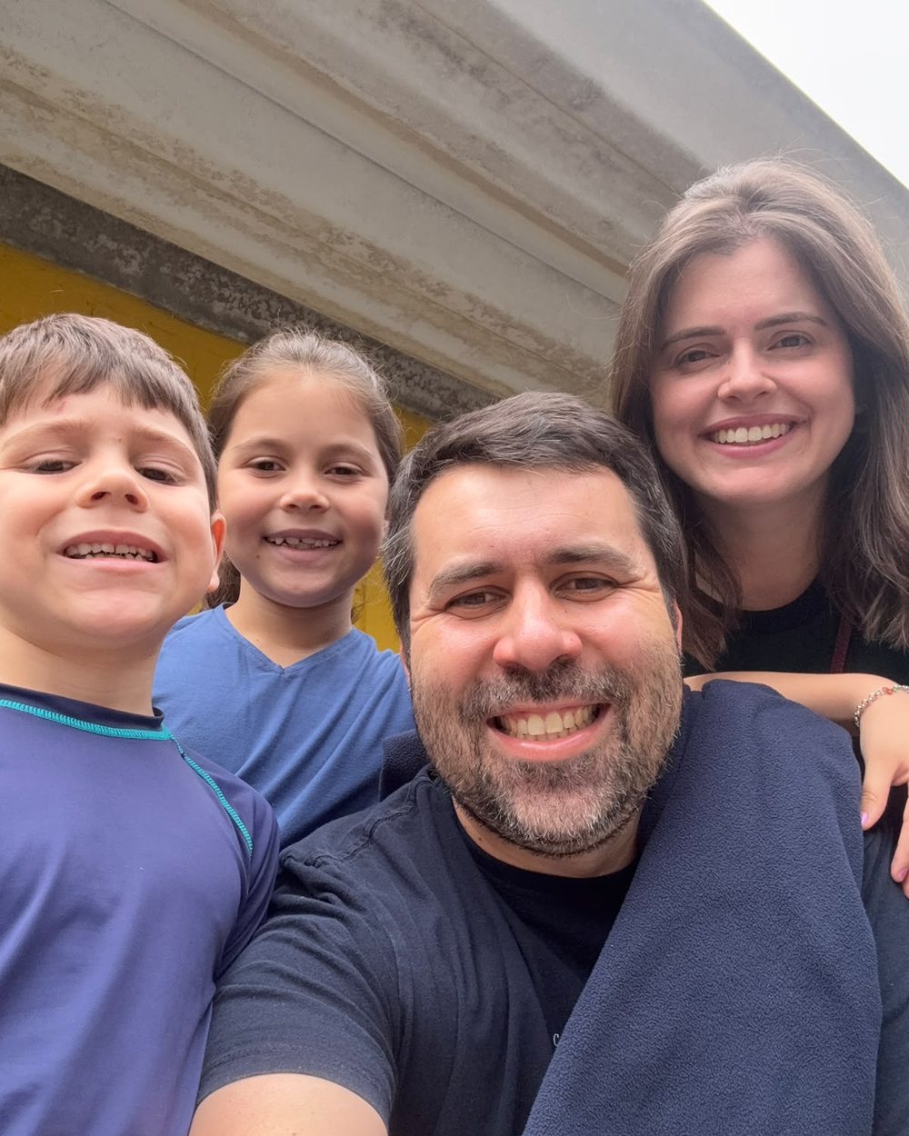 Mundim com a família